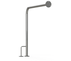 Barra de Apoyo en L Para Pared Derecha Fabricada en Acero Inoxidable