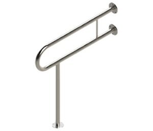 Barra en U a Piso de Acero Inoxidable Para Seguridad en Baño